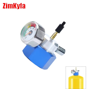 Adaptador de Aluminio Personalizable para Llenar Tanques de Gas Verde y Propano para Camping con Manómetros, Soporte OEM - Product Image 1