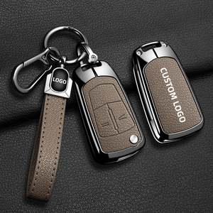 Convient à l'<span class=keywords><strong>Opel</strong></span> Key Fob Case for Antara, Zafira, Vectra, Astra, <span class=keywords><strong>Insignia</strong></span> - Remote Control Protective Metal Cover with Buckle - Product Image 3