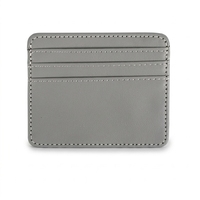 Dompet Kartu Kulit PU Custom Murah Grosir, 4 Slot Kartu, Tipis Minimalis dengan Logo untuk Hadiah Bisnis