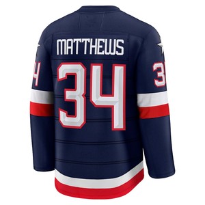 Maillots de Hockey sur Glace pour Hommes 4 Nations USA 2025 Bleu Marine Jack Eichel Matthew Tkachuk Auston Matthews Sidney Crosby Connor McDavid - Product Image 5