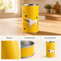 Tubes en carton écologiques de qualité alimentaire personnalisés, tubes en papier premium pour chiens et animaux de compagnie, options personnalisables