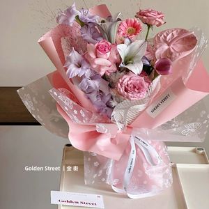 Nouveau 2023 – Lot de 20 feuilles de papier d'emballage imperméable en plastique motif papillon dansant pour bouquets de fleurs, idéal pour les fleuristes - Product Image 3