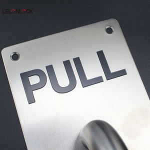 דלת 304 נירוסטה למשוך לדחוף מצביע על ידית צלחת עבור שער כניסה ציבורית - Product Image 5