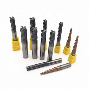 Fraise à queue HRC50 à 4 dents, de 4 mm à 12 mm, en alliage de carbure de tungstène, haute qualité pour un travail efficace - Product Image 1