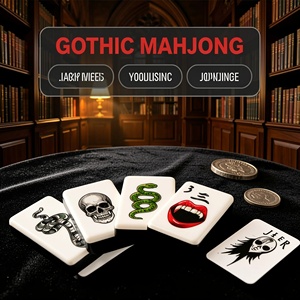 Juego de Mahjong Americano de Lujo <span class=keywords><strong>con</strong></span> Diseño de Colmillos de Vampiro, Alta Calidad, Personalizado ODM para 4 Jugadores, Juego de Regalo, Fabricante, Acrílico, Fichas Mezcladas a Mano - Product Image 4