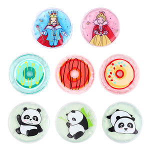 Compresas de Gel Frío Redondas Mini de PVC Suave con Logotipo Personalizado para Alivio de <span class=keywords><strong>Fiebre</strong></span> <span class=keywords><strong>en</strong></span> Niños y Reducción de Hinchazón por Dientes del Sabero - Product Image 3