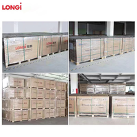 Panel Surya LONGi Hi-MO X10 LR7-72HVHF 650M Tipe-N HPBC 2.0 Anti-Debu Modul PV untuk Sistem Atap Komersial Indonesia Filipina