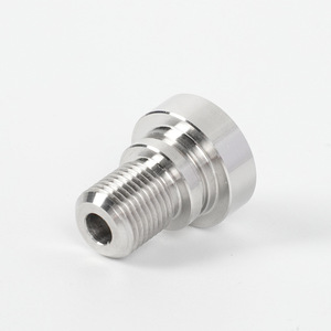 Inserto Roscado de Acero Inoxidable, Rosca Métrica Gruesa, Parcialmente Roscado, Mecanizado por CNC, Accesorio de Hardware Personalizable - Product Image 1