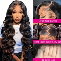 Perruques sans colle en cheveux naturels bruts, densité 250%, Lace Front, Ondulées Body Wave, Full HD Lace Frontal, en cheveux humains brésiliens, Vente en gros
