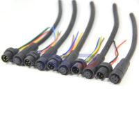 Chinesischer Hersteller Bestseller M12 M16 Kabel-Steckverbinder 2 3 4 5 6 7 8 Pin Rundsteckverbinder Wasserdicht LED-Licht Strom- und Datenadapter