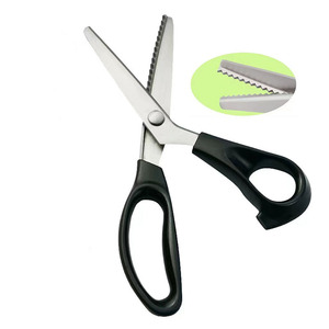 Professional <b>Pinking</b> Shears Heavy Duty Stainless Steel Blade Fabric Zigzag Cutting Scissors for Finishing Industrial Sewing <b>Tool</b> - Product Image 1