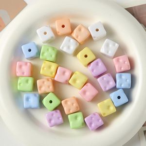 Perles en forme de blocs de fromage colorées macaron, mignonnes, pour colliers, bracelets, coques de téléphone, matériaux faits main, vente en gros - Product Image 1