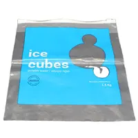 Sac à glace en plastique PVC avec fermeture éclair, emballage transparent, en poly, lavable, avec logo, personnalisé, oem, 10kg,