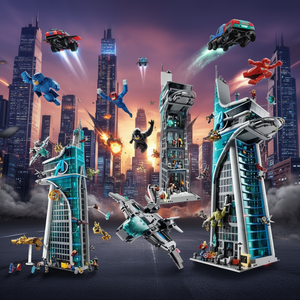 Ensemble de blocs de construction DIY Marvel Series Superhero Reunion 76269, jouet éducatif en plastique ABS, échelle 1:8, modèle créatif à assembler - Product Image 3