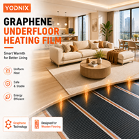 Film chauffant pour plancher chauffant YODNIX à chauffage rapide pour salle de sport, hôtel, bureau, immeuble
