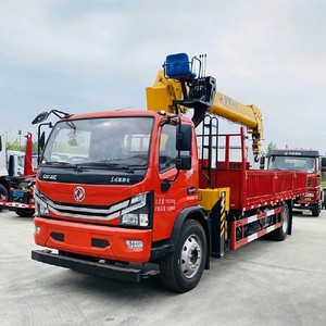 รถบรรทุกติดเครนตงเฟิงใหม่ 4x2 ยูโร 2 ดีเซล 5 ตัน 6.3 ตัน เกียร์ธรรมดา รถเครนแบบยืดหดได้ - Product Image 3