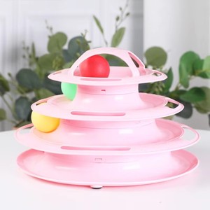 Juguete Interactivo para Gatos con Bola Rodante de 4 Niveles, Fácil de Usar - Product Image 4
