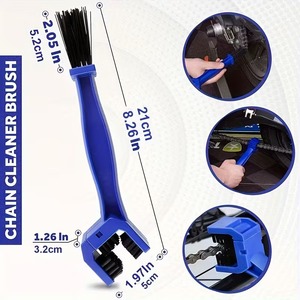 Limpiador de Cadena de Bicicleta Portátil, Cepillo para Limpiar Cadena de Motocicleta y Bicicleta de Carretera, Kit de Herramientas para Limpieza de Bicicleta, Mantenimiento de Cadena de Ciclismo - Product Image 3