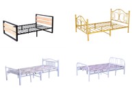 Luoyang Nouveau design pliable portable en fer pliable matelas lits en métal lits pliants simples pour adultes