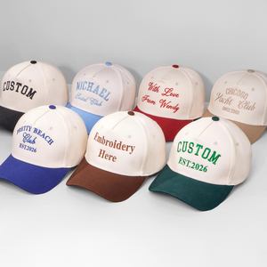 Gorra de Béisbol de 6 Paneles con Bordado de Logotipo Personalizado de Alta Calidad en 2 Tonos, Gorra de Béisbol de 5 Paneles con Logotipo en Relieve para Unisex - Product Image 3