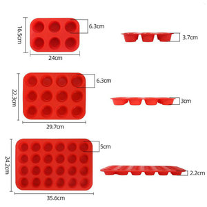 <span class=keywords><strong>Molde</strong></span> de Silicona Antiadherente para 6/12/24 Muffins, Galletas, Chocolates, Dulces, Cupcakes <span class=keywords><strong>Jumbo</strong></span>, Moldes para Hornear Pasteles - Product Image 3