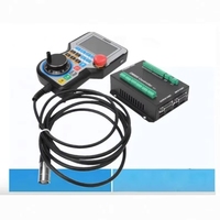 Controlador de Movimiento TEBAC DM800 de 3/4/5 Ejes, Sistema de Control de Movimiento con Pantalla de 3.8 Pulgadas y Botón de Parada de Emergencia, Compatible con G-Code
