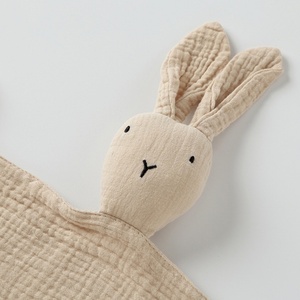 Toalla de Confort para Bebé, Toalla de Confort Wind Rabbit, Pañuelo de Algodón para Bebé con Muñeco para Dormir, Manta de Seguridad para Bebé - Product Image 3