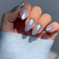 SAGALAGA – Kit de faux ongles carrés de luxe en gel souple, faits à la main, couvrance totale, vente en gros, réutilisables, ongles artificiels OEM
