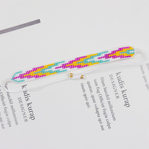 Femme perles tissées à la main réglable bohème graine perlée Bracelet fait à la main Miyuki Bracelet pour les femmes - Product Image 3