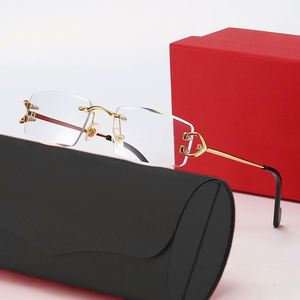 Gafas de Sol Cuadradas de Lujo Blue Rain con Protección UV400 para Hombre y Mujer, Diseño Clásico sin Montura con Corte de Diamante, Empaquetadas en Caja - Product Image 6