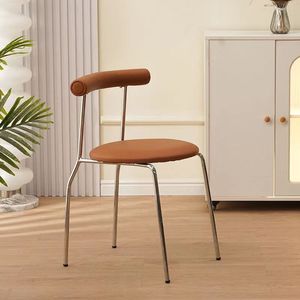 <span class=keywords><strong>Sedia</strong></span> Egg Roll in Crema, Design Minimalista Italiano, Rivestimento Morbido in Microfibra, Schienale di Lusso Leggero, <span class=keywords><strong>Sedia</strong></span> da Pranzo per Casa - Product Image 3