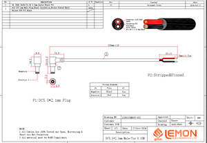黒赤白<span class=keywords><strong>DC</strong></span>パワー直角ケーブル<span class=keywords><strong>DC</strong></span> <span class=keywords><strong>5.5</strong></span>*2.1mm <span class=keywords><strong>5.5</strong></span> * <span class=keywords><strong>2.5mm</strong></span>オス90度プラグイン電源コード12V 24V - Product Image 5