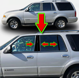 Adecuado para <span class=keywords><strong>Lincoln</strong></span> LS <span class=keywords><strong>Navigator</strong></span> <span class=keywords><strong>1997</strong></span> 2006 2024, Cubierta para Marco de Puerta de Coche, Decoración de Ventana, Adhesivo Brillante para Columna Central, Accesorios - Product Image 3