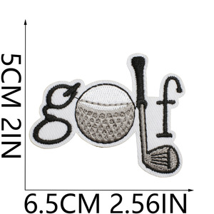 Vente chaude : Patchs <span class=keywords><strong>de</strong></span> golf thermocollants faits main, brodés à la machine, série sport pour casquette, tissu comme matériau principal, pour terrain <span class=keywords><strong>de</strong></span> golf et club <span class=keywords><strong>de</strong></span> golf - Product Image 4