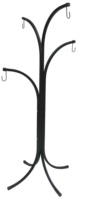 Support de plante sur pied en métal noir sculpté à la main, style américain, en forme d'arbre, pour la décoration de la maison et du jardin