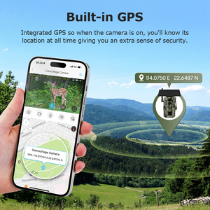SECTEC 3MP 4G Solar Dual PIR Cellular 4G Wildcamera's met GPS-tracking en PIR-bewegingsdetectie voor de jacht - Product Image 2