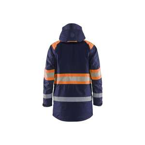 BLAKLADER - 448519778953S <b>Hi</b>-<b>Vis</b> winter parka Navy blue/<b>Orange</b> - EAN 7330509853139 <b>HI</b>-<b>VIS</b> WORKWEAR - Product Image 2