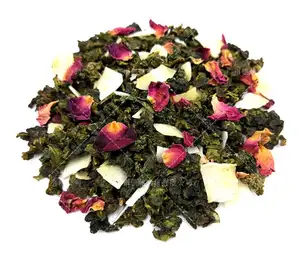 New arrival Coconut Rose Oolong tea in loose fruits flower tea factory wholesale