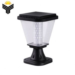 Precio bajo de la fábrica al aire libre <span class=keywords><strong>Plaza</strong></span> Solar de fundición de aluminio de jardín puerta principal pilar de iluminación - Product Image 1