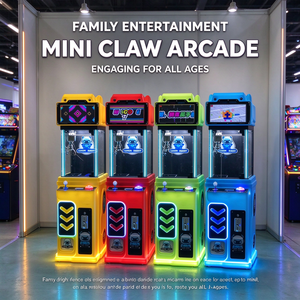 Machine à grue à monnayeur pour peluches, jeu de griffes d'arcade, distributeur de prix, avec bande lumineuse LED pour aire de jeux intérieure - Product Image 4