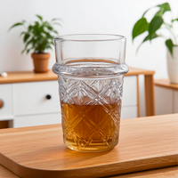 Mug à thé en verre cristal moderne réutilisable personnalisable de 100 ml, qualité supérieure, compatible lave-vaisselle, cadeau d'affaires, vaisselle