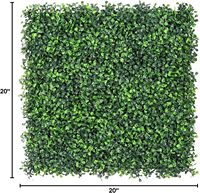 Plantes murales artificielles emboîtables, haie de feuilles artificielles, tapis végétal résistant aux intempéries pour écran d'intimité de patio