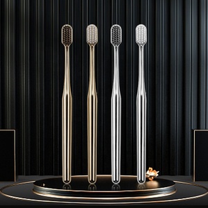 Brosse à dents professionnelle en <span class=keywords><strong>argent</strong></span> et or OEM/ODM avec emballage en boîte en papier - Product Image 1