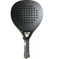 Vente flash - Raquette de paddle-tennis en fibre de carbone Toray de qualité supérieure, noyau en EVA souple, taille de face 260*38MM, filet en polyester, logo et couleur personnalisables