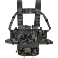 Logo personnalisé OEM Premium sac de poitrine en nylon réglable mag pochette support molle formation gilet tactique plate-forme de poitrine
