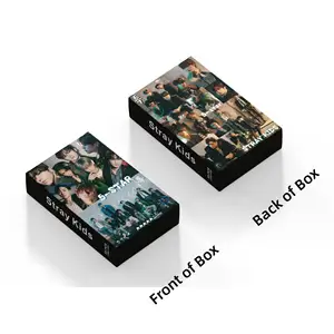 Neues Album 55 Stück/Karton K-POP-Stile Herrenband Stray Kids Hologramm LOMO-Karte Fotokarte für Fans