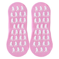 Chaussettes de sport invisibles antidérapantes en coton, élasthanne et nylon, personnalisables en gros, avec grip antidérapant pour trampoline