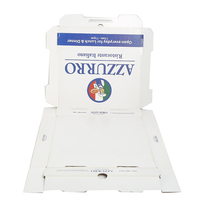 Boîte à pizza personnalisée, impression personnalisée, boîte d'emballage écologique recyclable avec impression de logo à l'extérieur