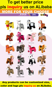 Elektrikli oyuncak araba Sikke işletilen köpek yürüyüş çocuklar için peluş hayvan - Product Image 4