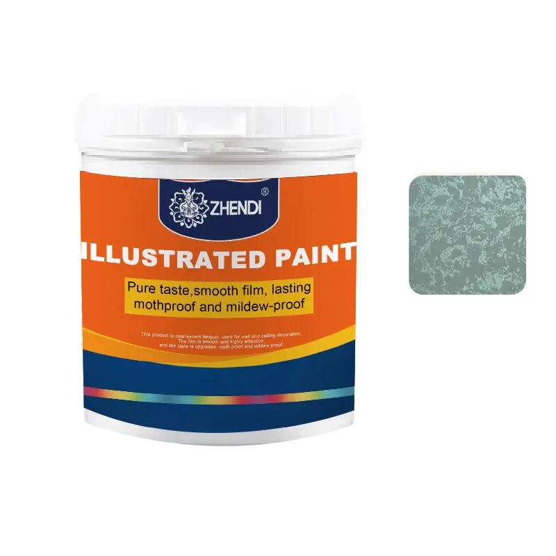Waterborne Magic Color Metal Art Paint Pearlescent Pigment Art Paint Dot Color Wall Paint